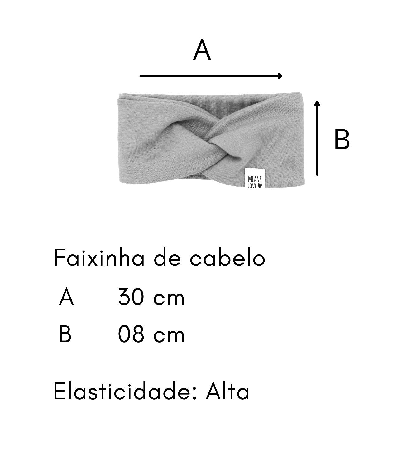 Faixinha de Cabelo Bebê - Xadrez Preto