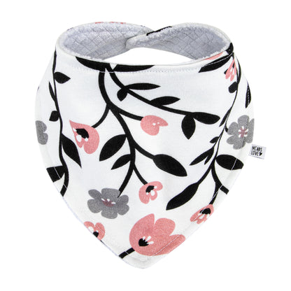 Bandana/Babador Bebê Menina [Algodão - Estampada] - Floral