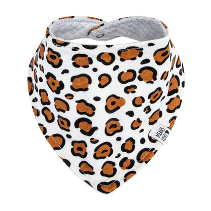 Bandana / Babador Bebê Leopard - Algodão Orgânico