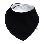 Bandana/Babador Bebê Unissex [Algodão - Lisa] - Preta