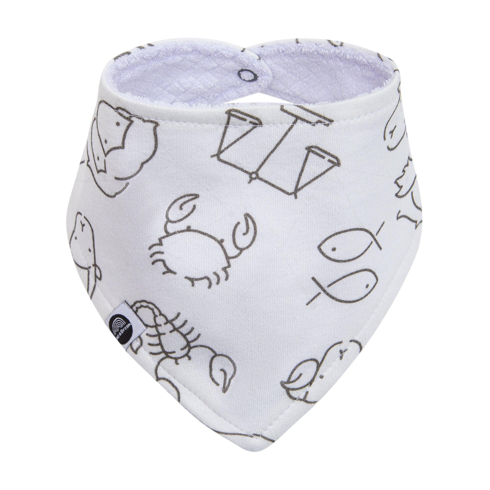 Bandana/Babador Bebê Unissex [Algodão - Estampada] - Zodíaco