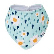 Bandana Babador Bebê Super Absorvente Forro Atoalhado Premium estampa exclusiva margaridas vintage