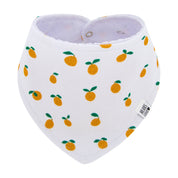 Bandana Babador Bebê Super Absorvente Forro Atoalhado Premium estampa exclusiva mini laranjinhas boho
