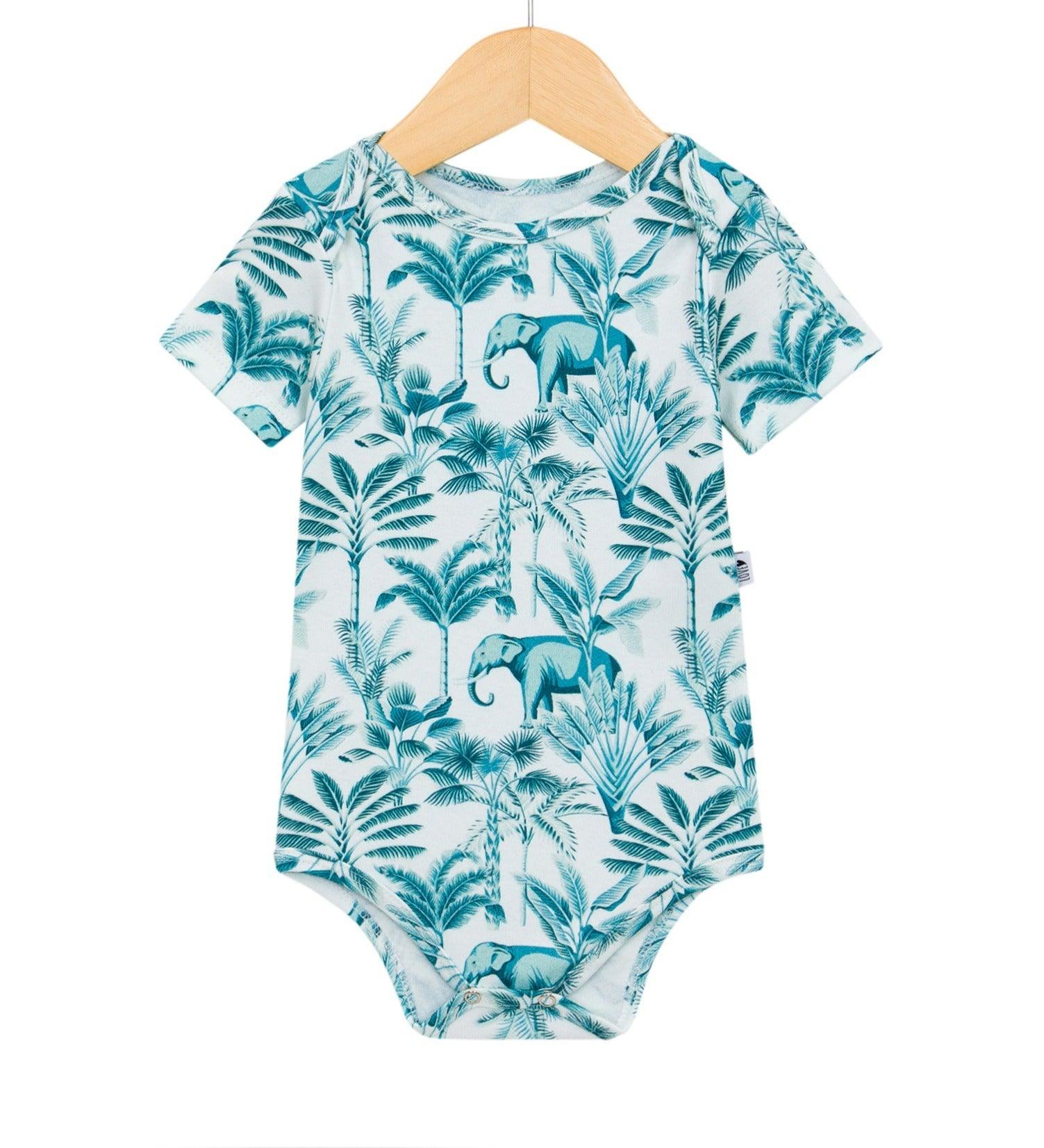 Body Bebê/Infantil Manga Curta Unissex - Algodão Premium Estampado Exclusiva | Selva
