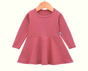 Vestido de Inverno Infantil - Terracota