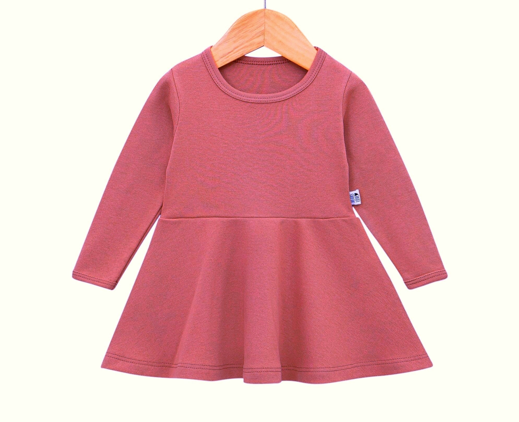 Vestido de Inverno Infantil - Terracota