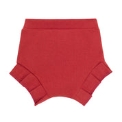 Short Bebê/Infantil Plissado Menina [Algodão - Liso] - Terracota