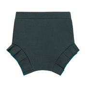 Short Bebê/Infantil Plissado Menina [Algodão - Liso] - Verde Mate