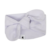 Laço de Cabelo Infantil de Amarrar - Algodão Stretch Liso | Cor Branco
