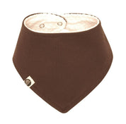 Bandana/Babador Bebê Unissex [Algodão - Lisa] - Marrom