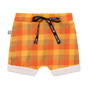 Bermuda Bebê/Infantil Menino [Algodão Stretch - Estampada] - Xadrez de Outono
