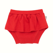 Shortinho Com Saia Bebê - Vermelho
