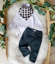 Body Bebê/Infantil Manga Longa Unissex [Algodão - Liso] - Branco