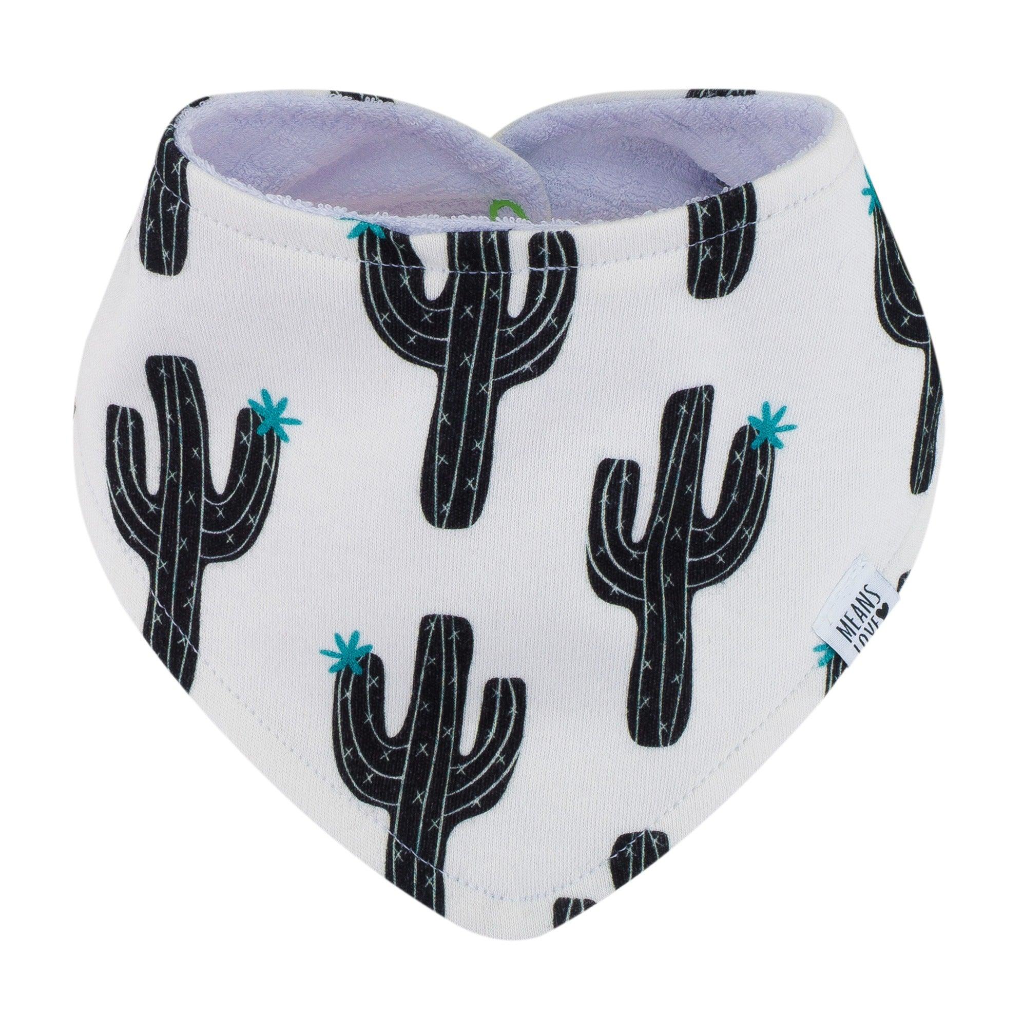 Bandana Babador Bebê Unissex – Algodão Premium Estampa Exclusiva | Cactos