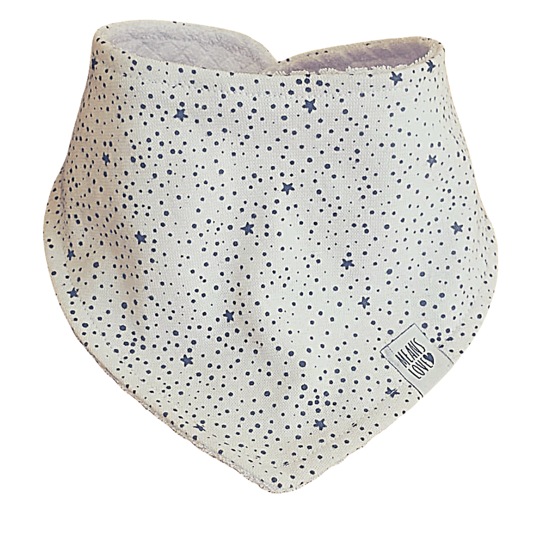 Bandana Babador Bebê Unissex – Algodão Stretch Estampa Exclusiva | Constelação