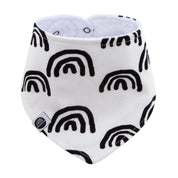 bandana bebe estampa exclusiva means love baby com forro atolahado e regulagem até 2 anos estamps exclusiva arco iris boho desenhado a mao