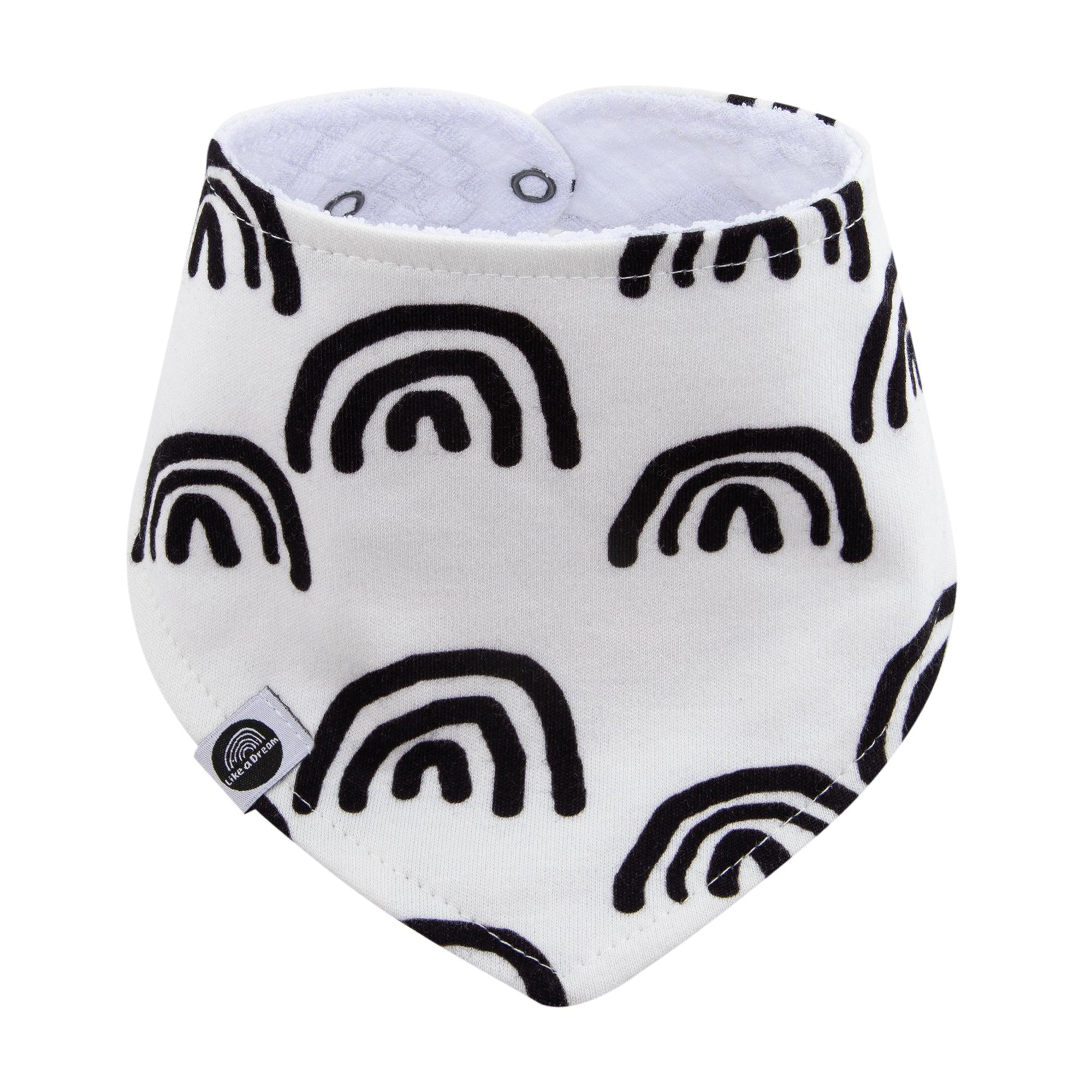 bandana bebe estampa exclusiva means love baby com forro atolahado e regulagem até 2 anos estamps exclusiva arco iris boho desenhado a mao