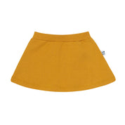 Saia Com Short Infantil Menina [Algodão Stretch - Liso] - Mostarda