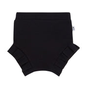 Short Bebê e Infantil Plissado Menina – Malha Algodão Liso | Cor Preto
